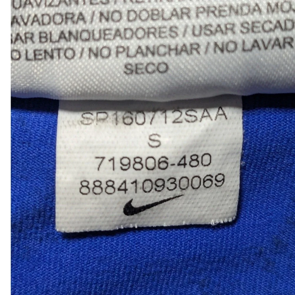 Nike Running Dri-FIT Women Small Blue Black Abstract Print Leggings